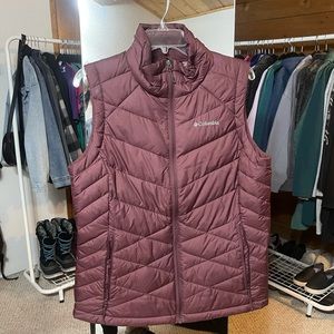 COLUMBIA Women’s Heavenly Omni-Heat Vest Size Large Malbec